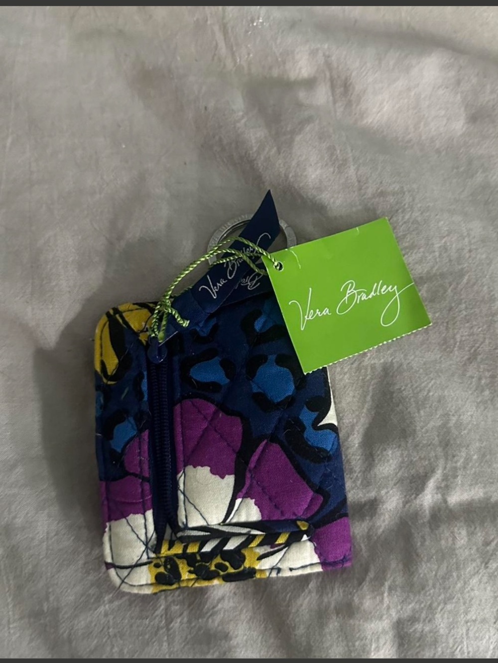Vera Bradley Quilted Floral Campus ID Wallet